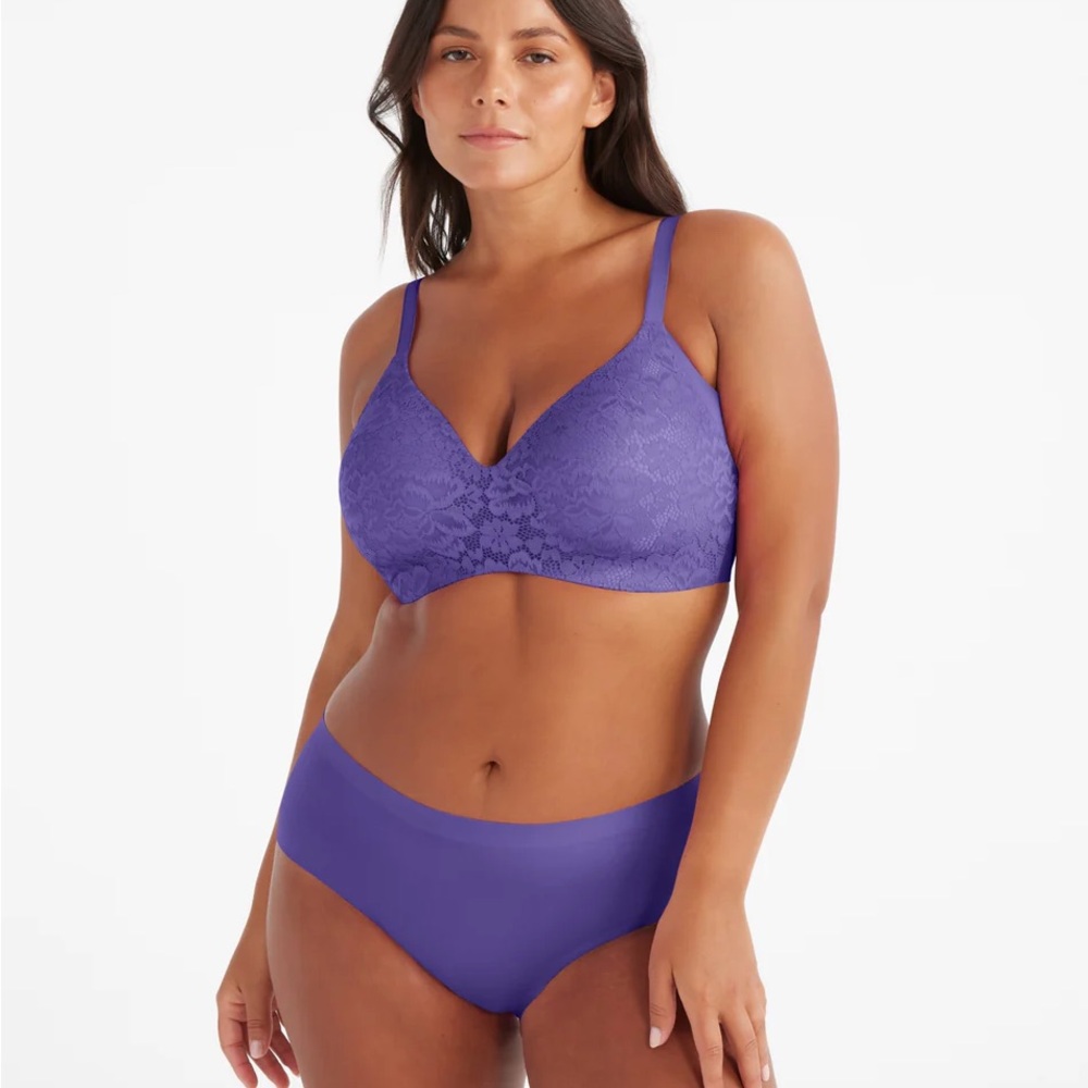 Knix Lace WingWomen Contour Periwinkle size 6 Bra - Picture 1 of 9